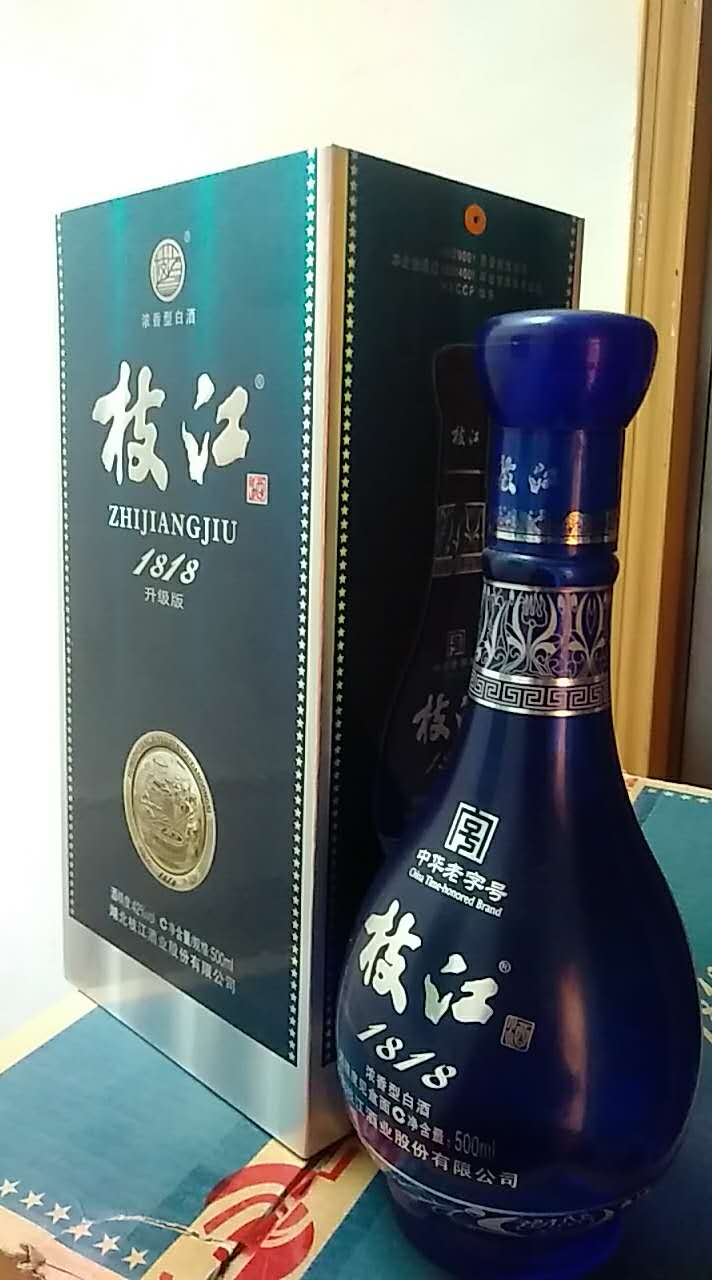 湖北枝江1818(升级版)42度500ml*1瓶 浓香型白酒