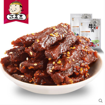 【商超同款】江志忠牛肉干五香味/麻辣味 150g 四川特产洪雅特产