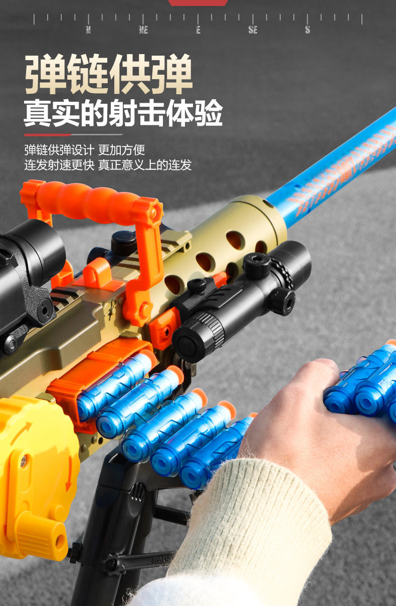 m416突擊手自一體電動連發m2軟彈玩具槍吃雞全套裝備兒童男孩子